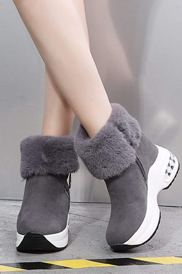 Women's Winter Casual Platform Thick-soled Ankle Boots