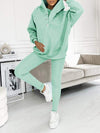 (S-5XL) Plus Size Hooded Casual and Comfortable Sweatshirt Three-piece Suit