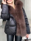 Women's Fur Hooded Fashionable Cotton Coat