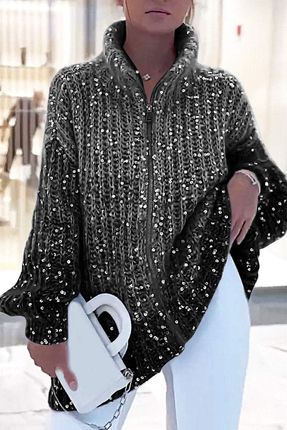 Women's Sparkling Sweater Cardigan