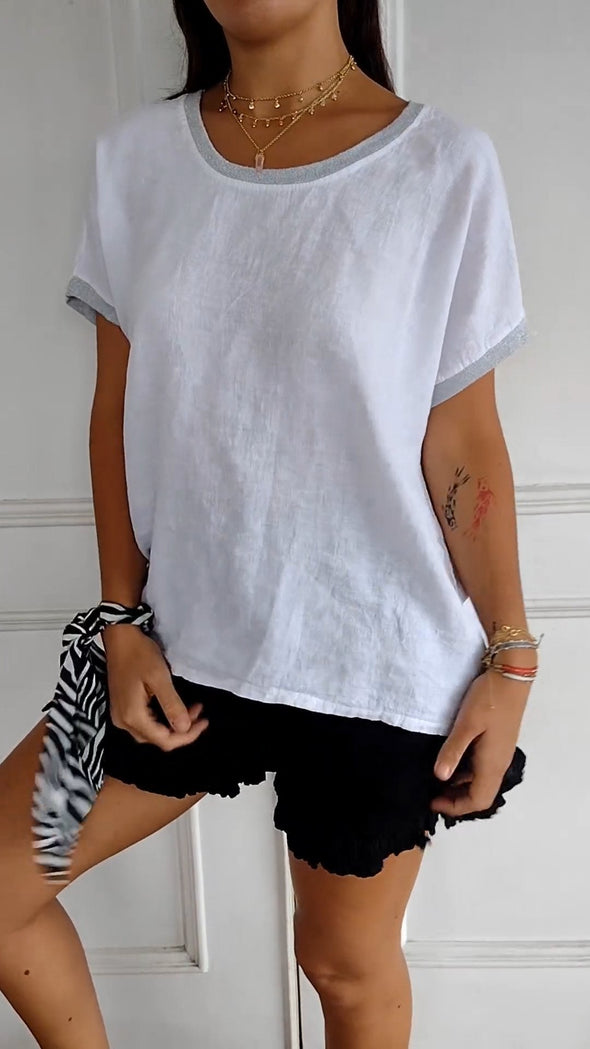 Round Neck Loose T-shirt