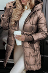 Women's Hooded Long-sleeved Casual Fashion Cotton Coat