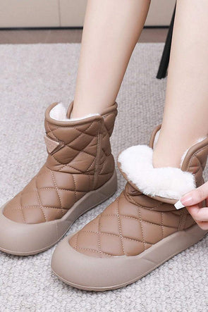 Women's Winter Thick Sole Fleece Snow Boots