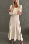 Women's Casual Round-neck Long-sleeved Dress