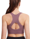 Women's Sports Bra Hollow Back Zipper Front Sports Bra