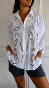 Sequin Patchwork Shirt