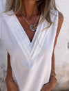 Women's Casual Solid V Neck Tank Top