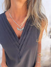 Women's Casual Solid V Neck Tank Top