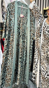 Women's Leopard Print Casual Cardigan Comfort Set