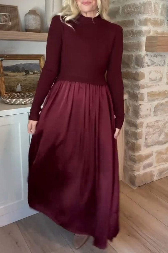 Women's Round Neck Long Sleeve Dress