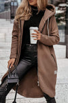 Women's Hooded Long-sleeved Casual Mid-length Coat