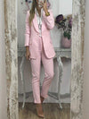 Fashionable Plain Two-piece Suit