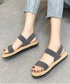 Women's Espadrille Flat Sandals Casual Solid Color Shoes