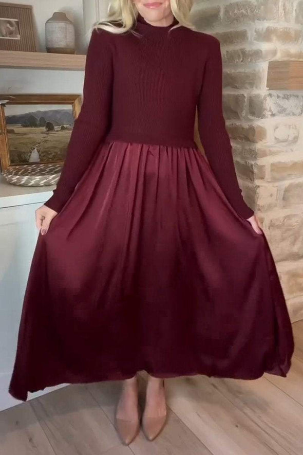 Women's Round Neck Long Sleeve Dress