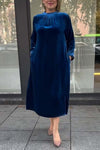 Women's simple solid color dress