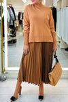 Women's Turtleneck Long Sleeve Sweater and Skirt Two Piece Set