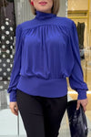 Women's Casual High-neck Long-sleeved Top