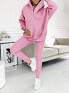 (S-5XL) Plus Size Hooded Casual and Comfortable Sweatshirt Three-piece Suit