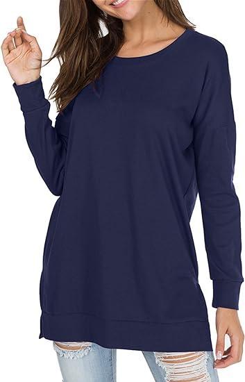 Round Neck Casual Solid Color Top