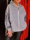 Women's Sequin Patchwork Hoodies