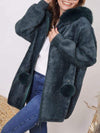 Women's Hooded Fur Casual Coat