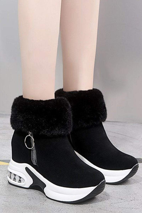 Women's Winter Casual Platform Thick-soled Ankle Boots