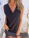 Women's Casual Solid V Neck Tank Top