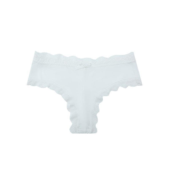 Women's Lace Mid-waist Comfortable High Bow Panties