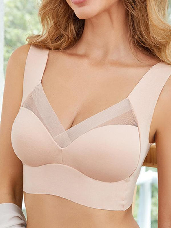 Women's Plus-size Thin Side Bra No Underwire Underwear