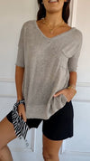 V-neck Short-sleeved Comfortable Top