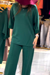 Women's Casual Sequined Top And Pants Suit