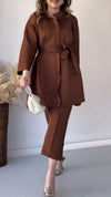 Women's Long-sleeved Blouse Two-piece Suit