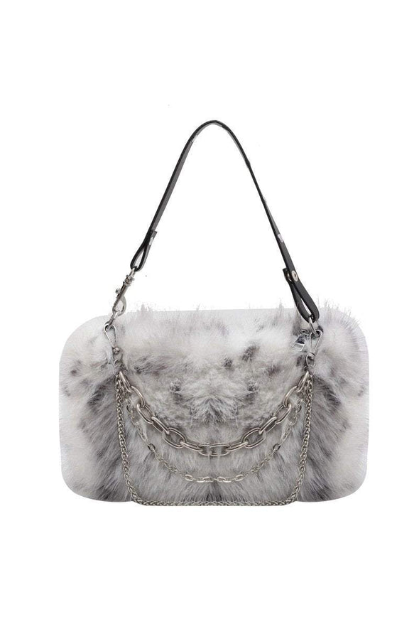 Women's Plush Chain Armpit Bag