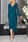 Women's Casual V-neck Mid-length Dress