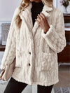 Women's Casual Lapel Water Ripple Double-sided Plush Coat