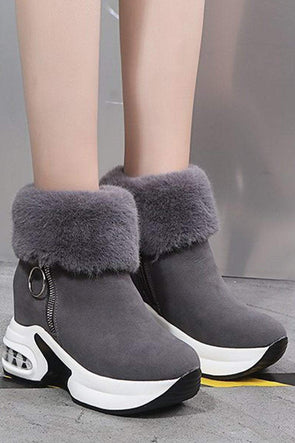 Women's Winter Casual Platform Thick-soled Ankle Boots