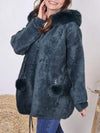 Women's Hooded Fur Casual Coat