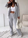 Women's Autumn Casual Hooded Two-piece Suit