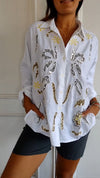 Sequin Patchwork Shirt