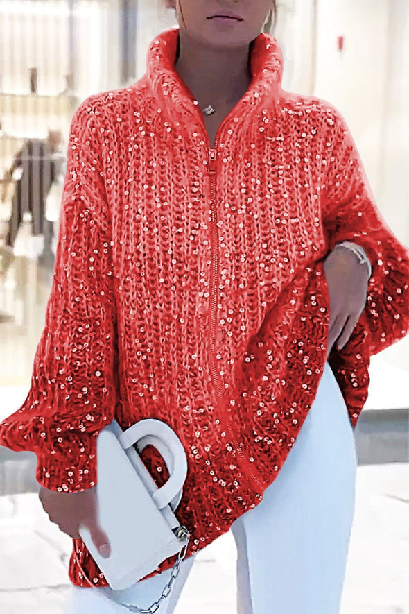 Women's Sparkling Sweater Cardigan