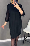 Women's Casual Solid Pleated Dress