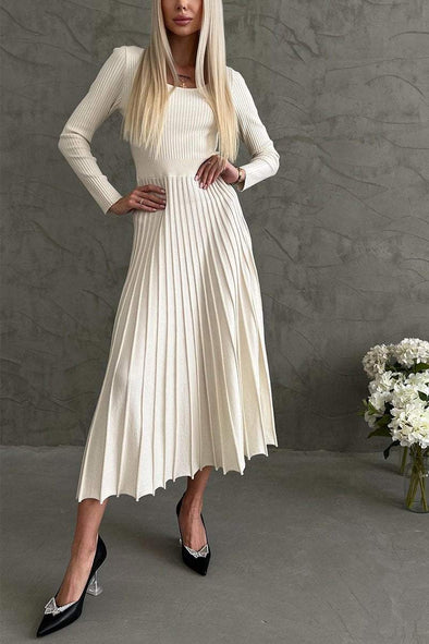 Women's Casual Round-neck Long-sleeved Dress