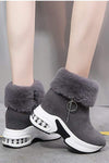 Women's Winter Casual Platform Thick-soled Ankle Boots