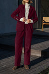 Ladies Casual Commuting Corduroy Suit